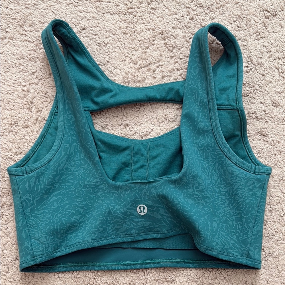 COPY - Lululemon Teal Sports Bra / Crop Top - Picture 2 of 4